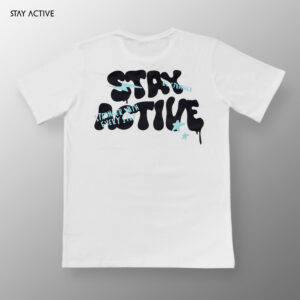 WHITE STAYACTIVE GRAPHIC “Oversized”